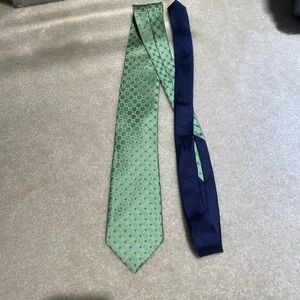 Tommy Hilfiger Green and Navy Tie Set